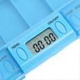 thumbnail image 2 of Portable Smart Medicine Reminder Box, Electronic Medicine Dispenser, Digital Medicine Organizer Case with Multiple Compartments for Home Travel, Blue, 2 of 4