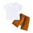 thumbnail image 3 of GYRATEDREAM Baby Boy Clothe Toddler Boy Outfit Summer Clothing T shirt Shorts Set Infant Little Boy Gift 0-3 Years, 3 of 10