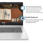 HP 17t Premium Business Laptop - 17.3 HD+ Display, Intel 10-Core i5-1334U, 64GB RAM, 2TB SSD, Intel Graphics, Webcam, Backlit Keyboard, Fingerprint Reader, Windows 11 Pro