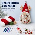 thumbnail image 6 of DIY Seasonal 3D Crochet Door Hanger Kit, Festive Wall Decor Craft Set for Adults – Fall, Christmas, Halloween & More, 6 of 9