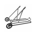 thumbnail image 2 of Folding Bicycle Luggage Carrier Alloy Portable Heavy Duty Polished Cargo Rear Rack Cycling Cycle Holder Replacement for Brompton Silver, 2 of 9
