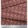 thumbnail image 2 of Soimoi Cotton Duck Fabric Check & Moroccan Ethnic Printed Fabric 1 Yard 56 Inch Wide, 2 of 3