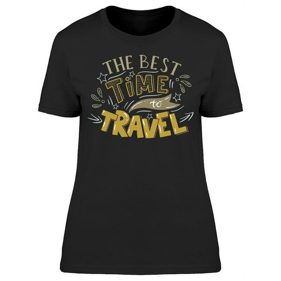 Best Time Travel T-Shirt Women -Image by Shutterstock, Female Large