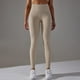 thumbnail image 5 of Nuevos pantalones de yoga de mujer de punto sin costuras y cintura alta - Efecto scrunched, cintura en forma de V - Nailon/spandex opaco para correr/fitness, 5 of 6