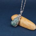 thumbnail image 1 of Collar de calabaza de jade natural collar artesanal femenino chapado en oro real collar 925 collar de calabaza de plata esterlina, 1 of 3