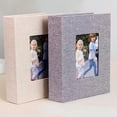 thumbnail image 4 of Photo Album 4x6 Pictures, Small Linen Slip-in Photo Albums Book for 104 Photos with 52 Pockets, Birthday Gifts for Women Mom Family Baby, 4 of 7