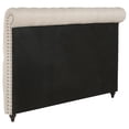 thumbnail image 3 of Stonecroft Furniture Fallon Fabric King Button Tufted Headboard in Beige, 3 of 3