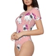 thumbnail image 2 of Naloa Bulldog Women's Short-Sleeved Onesie, One-Piece Swimsuit for Parties, dates, clubs - XX-Large, 2 of 9