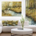 thumbnail image 1 of Brook in Autumn Oil Painting - Landscape Painting Canvas Print, 1 of 3