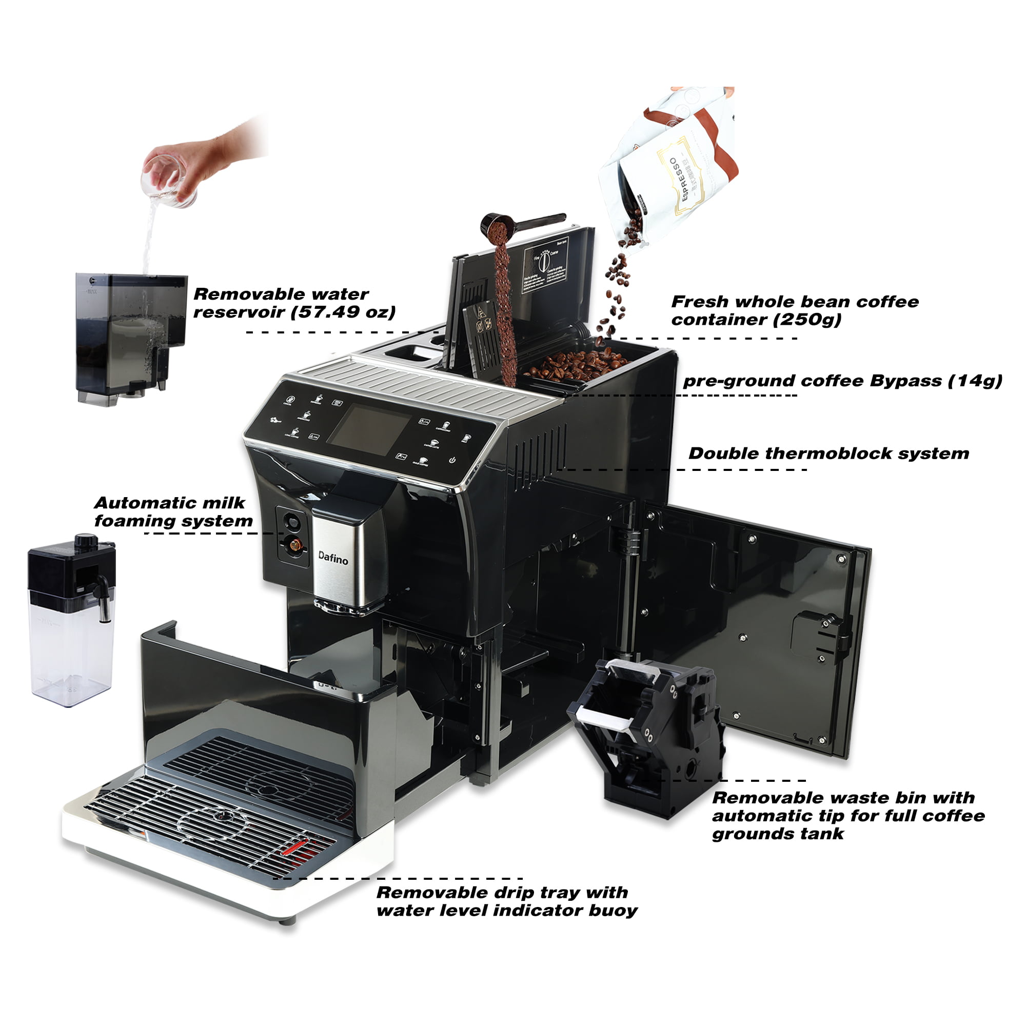 Cafelffe Semi Automatic Espresso Machine MK-601 – Cafelffe official store