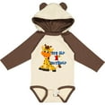 thumbnail image 3 of Inktastic 1st Birthday Giraffe Boys or Girls Long Sleeve Baby Bodysuit, 3 of 5