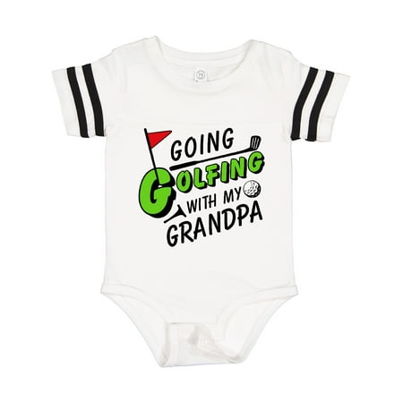 

Inktastic Going Golfing with My Grandpa- Kids Golf Gift Baby Boy or Baby Girl Bodysuit