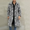 thumbnail image 2 of Nmnitkp Men's Luxury Faux Fur Coat Jacket Winter Warm Long Coats Overwear Outwear & High Quality Fabric Boys Winter Coat Easy Cleaning Care Coat, 2 of 5