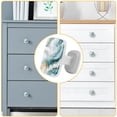 thumbnail image 5 of HemaKayy 4 Pack 1.2" Decorative Cabinet Knobs - Elegant, ABS Glass Square White Handles for Kitchen, Bedroom, Bathroom, and Home Furniture Decor - Unique Marble Texture, 5 of 6