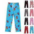 thumbnail image 1 of Watermelon Red Spider Superhero Web Comic Lounge Trousers Lounge Pajama Sleep Pant for Wpmen XXXL, 1 of 8