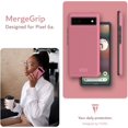thumbnail image 7 of TUDIA MergeGrip Google Pixel 6a Case 2022 Dual Layer Heavy Duty Phone Case - Smokey Pink, 7 of 7