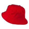 thumbnail image 2 of Big Size Cotton Blend Twill Bucket Hat - Red 2XL-3XL, 2 of 5