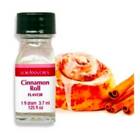 Lorann Oils Cinnamon Roll 1 Dram Super Strength Flavor Extract Candy Baking Includes 1 Dram Dropper And Recipe Card