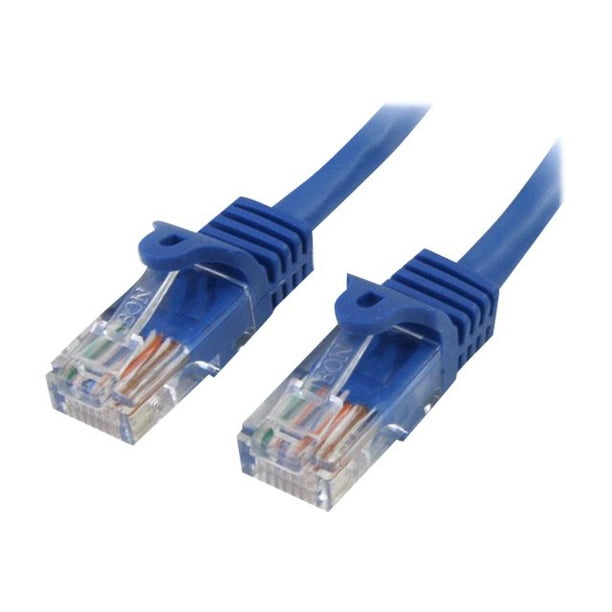 Cat5e Cable15 ft Blue Patch Cable Snagless
