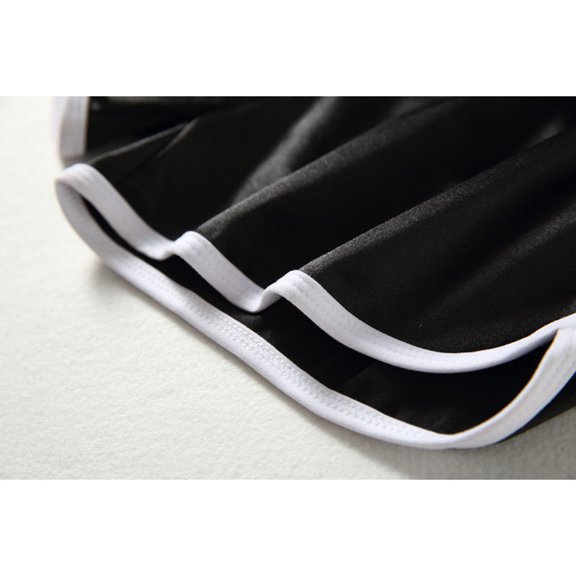 Aayomet Shorts with Pockets for Women Cotton Drawstring Elastic Waist Casual Shorts Loose Lounge Summer Shorts,Black S