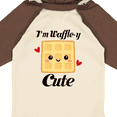 thumbnail image 4 of Inktastic Waffle Pun Im Waffle-y Cute Girls Long Sleeve Baby Bodysuit, 4 of 5