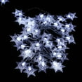 thumbnail image 6 of LED Curtain Lights, 11.5ft/3.5M 96 LED Snowflake Curtain String Lights Plug-in Memory Curtain Lights with 8 Modes Decoration for Christmas, Wedding, Party,Wall, Home Decorations (White), 6 of 7