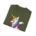 thumbnail image 5 of Unicorn Dabbing, Gildan Unisex Softstyle T-Shirt, Funny Graphic Tee, S-3XL, 5 of 6