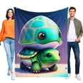 thumbnail image 1 of Bebé Tortuga anti-pilling, suave, ligera, esponjosa y acogedora de lujo para hogar y cocina – Perfecta para niños y adultos,120X80cm, 1 of 6