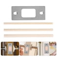 thumbnail image 1 of Raindrops 1 Set Door Cover Plate Stainless Steel for Home Security and Room Locking, 1 of 6