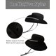 thumbnail image 2 of Sun Hats for Men Women Breathable Bucket Hat UV Protection Boonie Hat for Fishing Hiking Garden Safari Beach, 2 of 5
