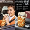 thumbnail image 5 of Leopard Print 30oz Handheld Travel Tumbler with Handle – Double Wall Stainless Steel Insulated Cup, Flip Straw Lid, Leak-Proof & BPA-Free for Hot and Cold Drinks – Durable Coffee & Juice Mug Black, 5 of 6