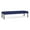 OpenHous Cobalt, variant on Waterfall Reception Waiting Room Healthcare 3-Seat Bench / Black Steel / Black