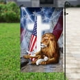 thumbnail image 6 of Lion And Lamb Cross American Flag - Garden Flag (11.5" x 17.5"), 6 of 9