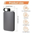 thumbnail image 2 of Ikoopy Flat Water Bottle Stainless Steel Integrated Cap Design Portable 500 ML Flask for Outdoor Sports Travel Present for Friend Couple, 2 of 13