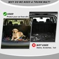 thumbnail image 4 of Psesaysky Anti-Slip Pet Cargo Protector 29" x 39", Psychedelic Frog Pattern Non-Slip Backing Trunk Protection Cargo Liner Durable Auto Trunk Mat for Auto Interior, 4 of 6