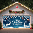 thumbnail image 6 of Winter Theme Merry Christmas Decorative Banner Happy New Year Reindeer Design Ornament Decoration for Holiday Celebration Indoor Outdoor, 6 of 9