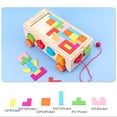 thumbnail image 4 of BUTOMKY Montessori Wooden Shape Sorter with Storage Pull cord, Early Educational Number & Shape Sorting Puzzle Toy, Sensory Development Stacking Learning Game for Toddlers 12 Months+, 4 of 6