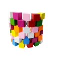 thumbnail image 1 of 25 Colorful Wooden Blocks Cube Embellishments Kids Educational Game Toy 25mm, 1 of 8