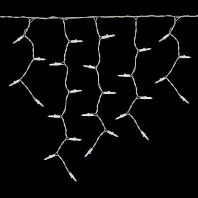 70 Light LED Polar White-White Wire M5 Icicle Ec Set