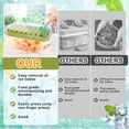 thumbnail image 3 of Jinsinto Ice Cube Tray with Lid, Food Grade Silicone Ice Cube Mold, Flexible Base for Easy Release, Reusable, 64 Stackable Ice Cubes with Ice Cube Tray (Green), 3 of 5