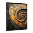 thumbnail image 5 of Designart "Timeless Turn In Gold And Black I" Abstract Spirals Picture Framed Canvas Art Print, 5 of 5