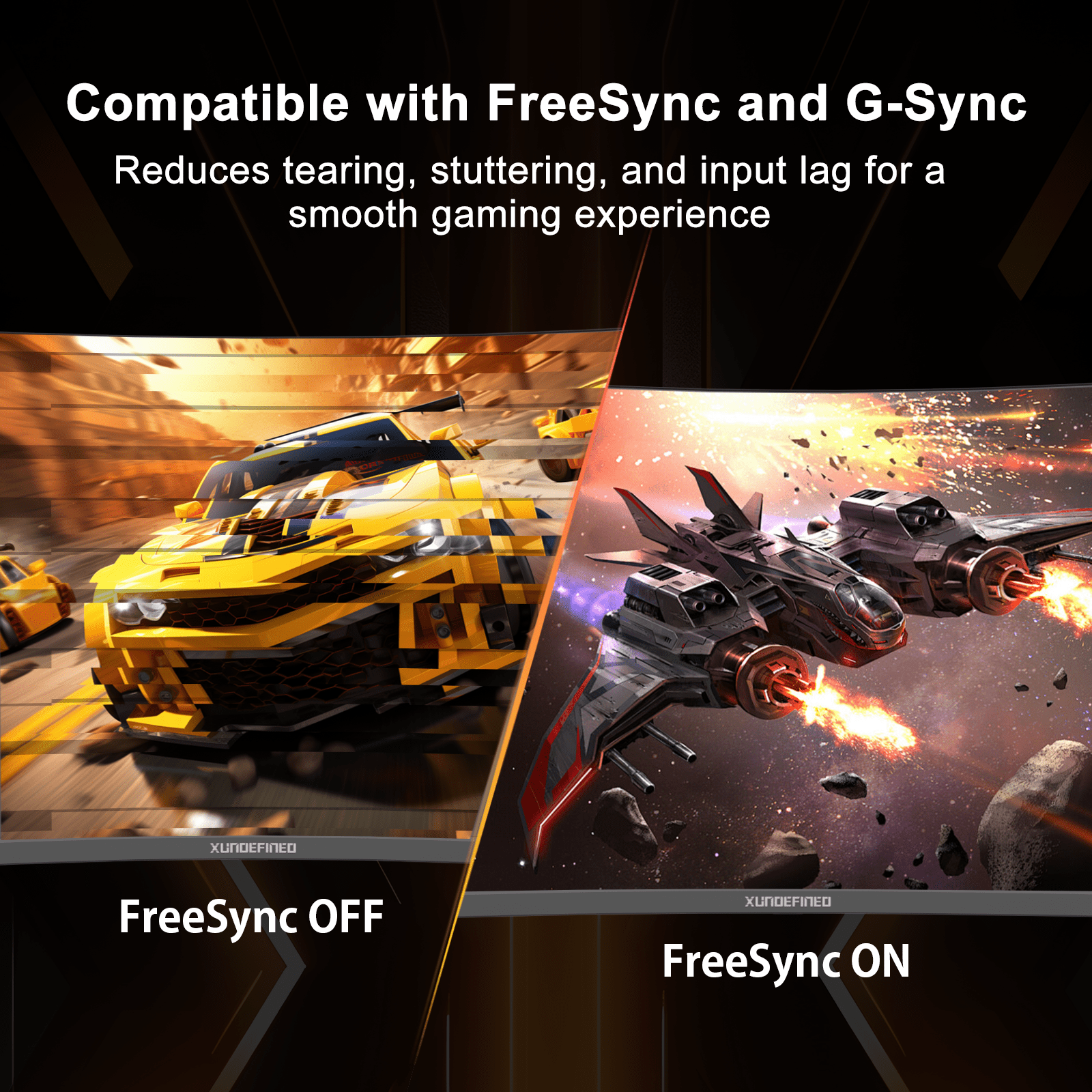 27-inch Curved Gaming Monitor 144Hz/200Hz, FHD (1920x1080p), VA Computer Curved Screen R1500 Gaming PC Monitors with Built-in Speakers for Gaming, 1ms (GtG), F-Sync, G-Sync, HDMI 2.0+DP 1.4, VESA