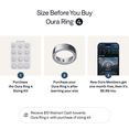 thumbnail image 4 of Oura Ring 4, Silver, Size 8, Smart Wearable, Sleep, Fitness & Heart Rate Tracker, 8-Day Battery (Size Before You Buy), 4 of 10