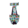 thumbnail image 1 of Barkertime Holiday Owl with Glitter Escape-Proof Washable Dog Diaper Overall - Made in USA, 1 of 6