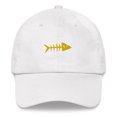thumbnail image 2 of Clishirt Adult Unisex Embroidered Yellow Fish Adjustable White Classic Dad Hat, 2 of 7