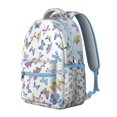 thumbnail image 2 of "Chic Floral Butterfly Backpack - Spacious School Bag with Padded Laptop Sleeve, Durable Material, Comfortable Straps, Fashionable Bookbag", 2 of 6