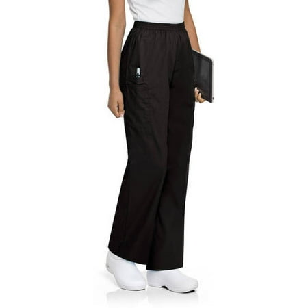 - ScrubZone by Landau Women's Plus Elastic Waist Cargo Scrub Pant, Style 83221