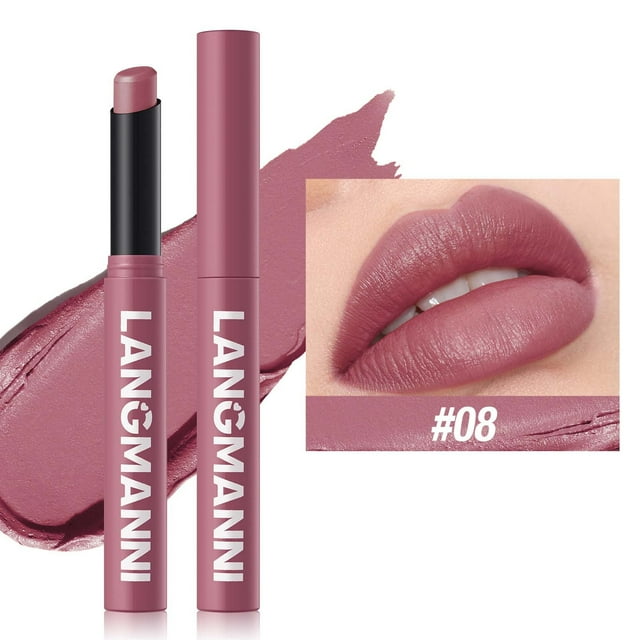 FcBaudy Rouge à Lèvres pour Femmes, Encre à Lèvres, Brillant à Lèvres Non Collant, Rouge à Lèvres Mat, Rouge à Lèvres Velours, Longue Tenue, Brillant à Lèvres Mat, Rouge à Lèvres, un Rouge à Lèvres