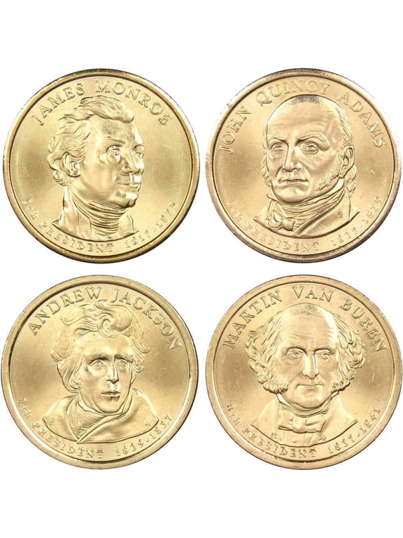 2008 D Presidential Dollar 4 Coin Set BU Uncirculated Mint State $1 Collectible