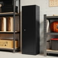 thumbnail image 2 of Gymax 8 Gun Safe w/Storage Shelf & Safety Lock for Home Rifles & Pistols Home Office, 2 of 9